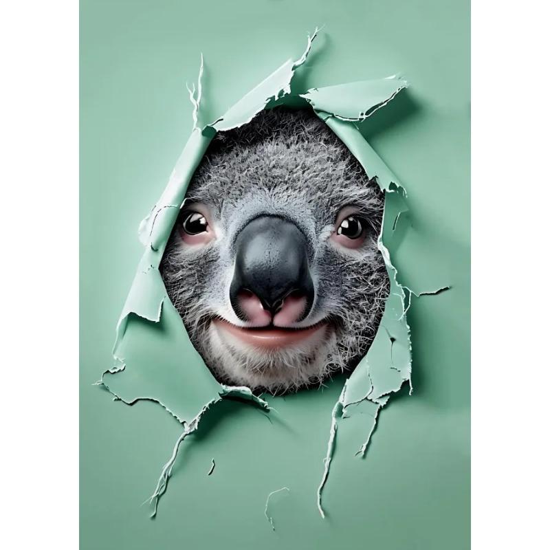 

Vintage Pop Funny Animal Koala Monkey Posters and Prints Canvas Printing Minimalist Wall Art Picture for Living Room Home Decor 21X30CMNo Framed