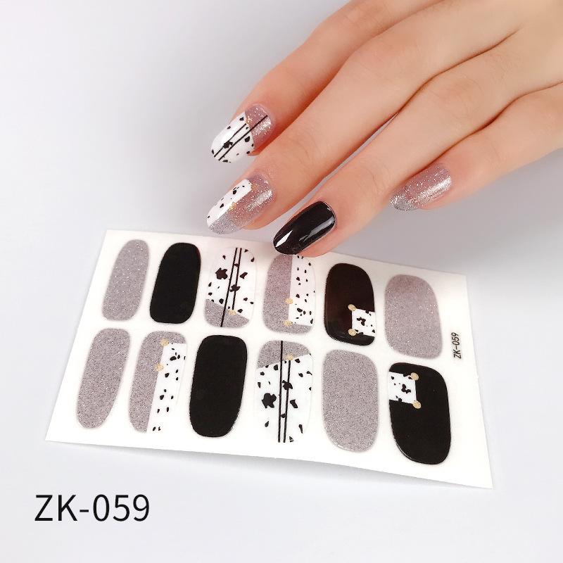 Verlaufs Gänseblümchen Nagelsticker Vollsticker 3D Nagelkunst Sticker Wasserdichter Nagelsticker Vollsticker