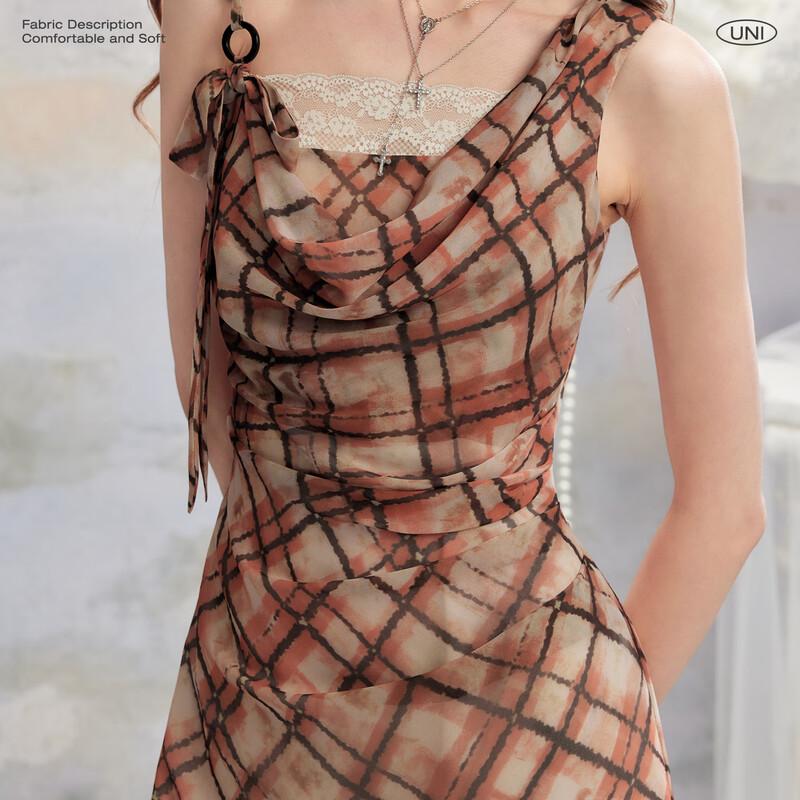 unifree Sweet Bow Ribbon Slim-Fit Dress