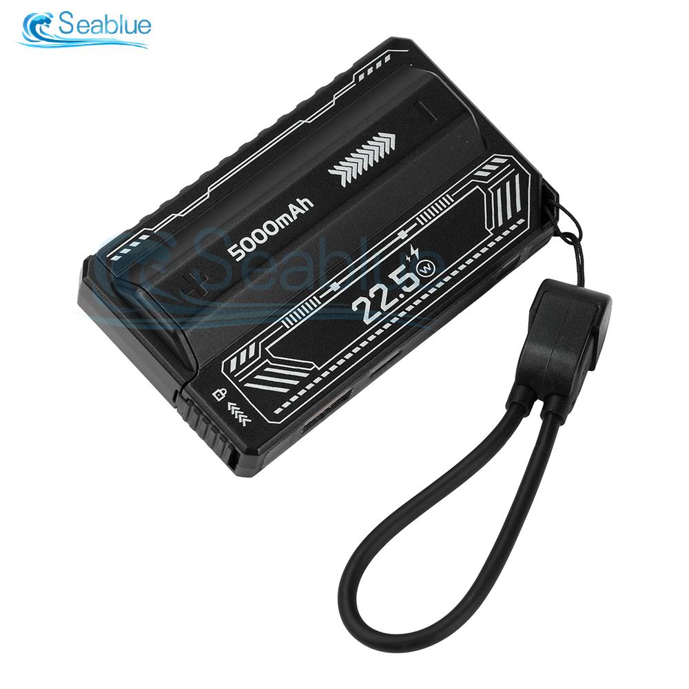 1X 21700 Power Bank Case Solder-Free DIY Kit PD 20W Fast Charging Detachable Cable Portable Battery Case for Outdoor Activities
