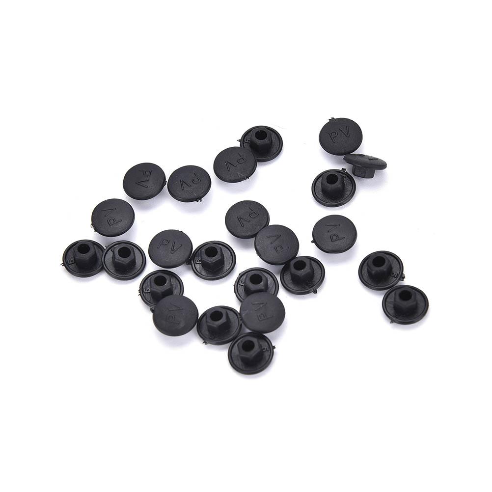 

NEW 20PCS Black Hex Socket Allen Bolt Screw Nut Hexagon Head Cover Cap Protector Fasteners Screws Covers Caps M5-14