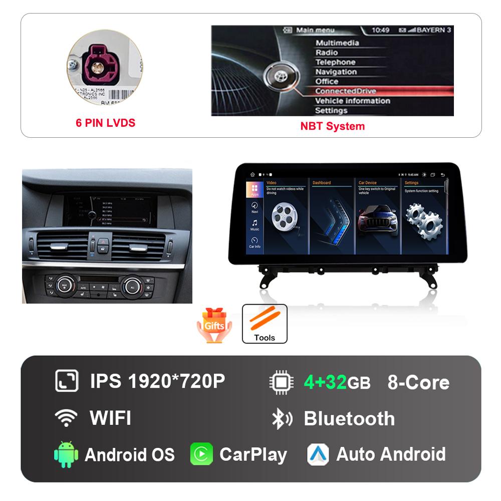 12.3 Inch for BMW 7 Series F01 F02 CIC NBT System DSP Stereo GPS HD Touch Screen Android Car Radio Multimedia Player GPS
