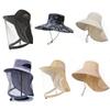 Anti-UV Sports Hat Fishing Insect Protective Cap Breathable Full-Mesh Head Net Hat Camping Hiking Hat Adjustable Unisex Hat