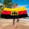 Asciugamano da Spiaggia con Design dello Stemma della Germania, Asciugatura Rapida, Facile da Curare, Adatto sia per il Fitness che per le Vacanze al Mare, Essenziale per lo Sport