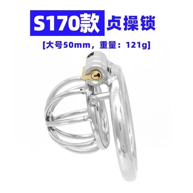 Sex Product Scrotum Binding Chastity Device Cock Cage Glans Lock Ring Penis Prison Delay Ejaculation BDSM Sex Toys For Men