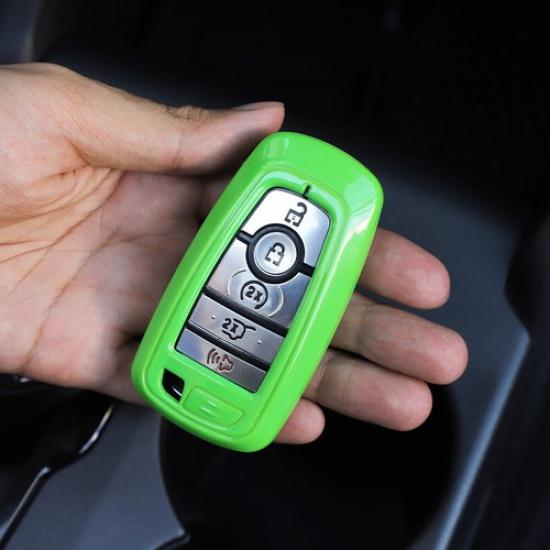 For Ford Bronco/Bronco Sport/F-150 Key Fob Cover Case Shell Protect Light Green