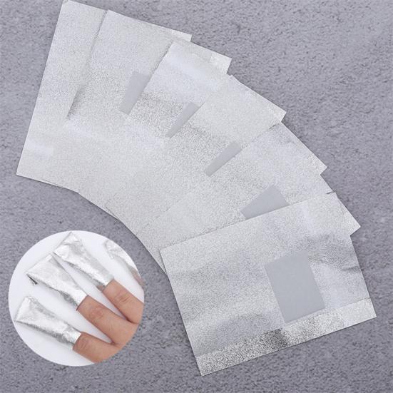 100/200Pcs Nail Polish Remover Foil Wrap Kit Soak Off Gel Remover with Cotton Pad Home Salon Nail Polish Removal Tools Kit