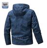 Giacca a vento con cappuccio mimetica da uomo Eldoria: Giacca Casual Versatile di Alta Gamma Primavera/Autunno