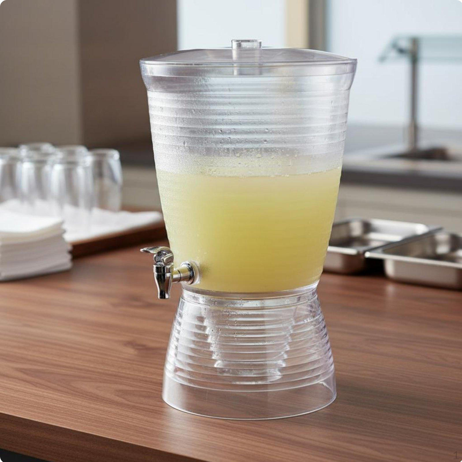 Beverage Dispenser with Spigot Large Capacity Drink Tap Wide Opening Design