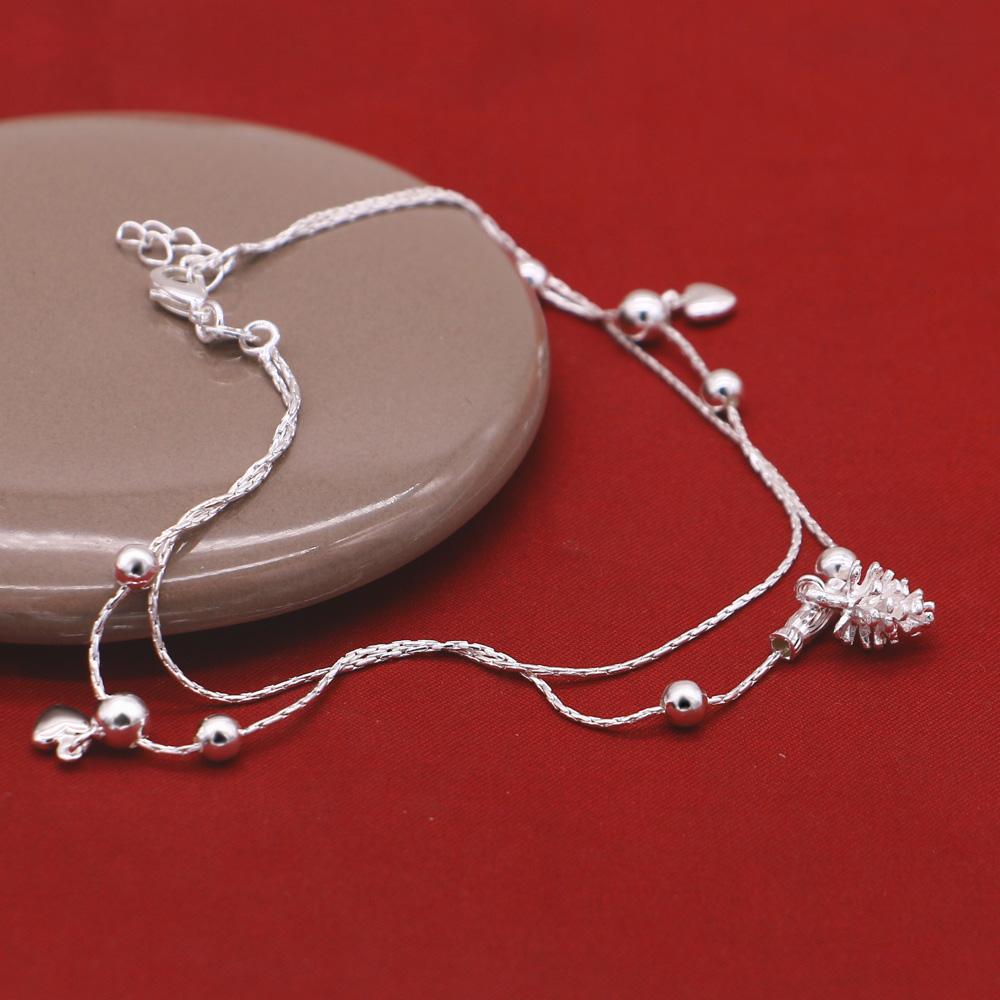 Søte sølv smykker 100 % 925 Sterling Sølv Anklet ananas anheng Design Solid Sølv Anklet Girl Charm Bursdagsgave