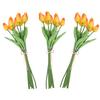 30Pcs Real Touch Artificial Tulip Flower Fake Flower Gift for Home Wedding Decor(Sunset Color)