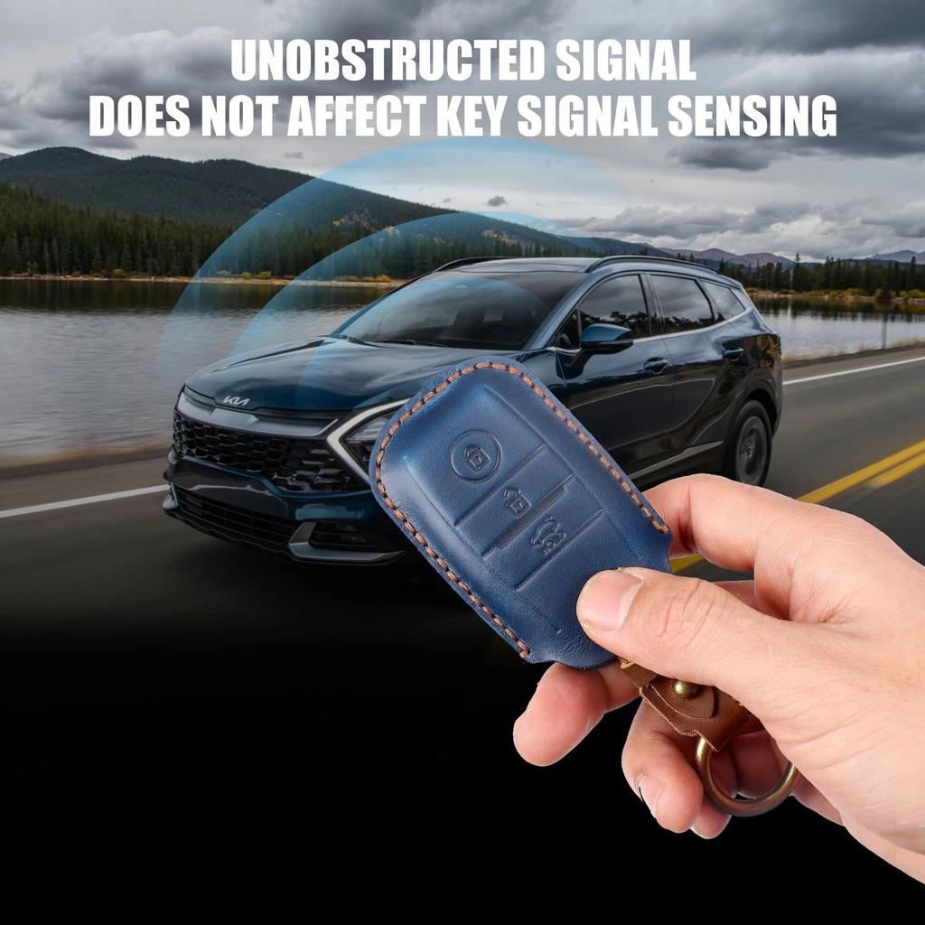 Leather 3 4 Button Car Remote Key Case Cover For Kia Sportage Cerato Optima K2 K3 K4 K5 Rio Picanto K2 Soul Sorento Ski Sedona