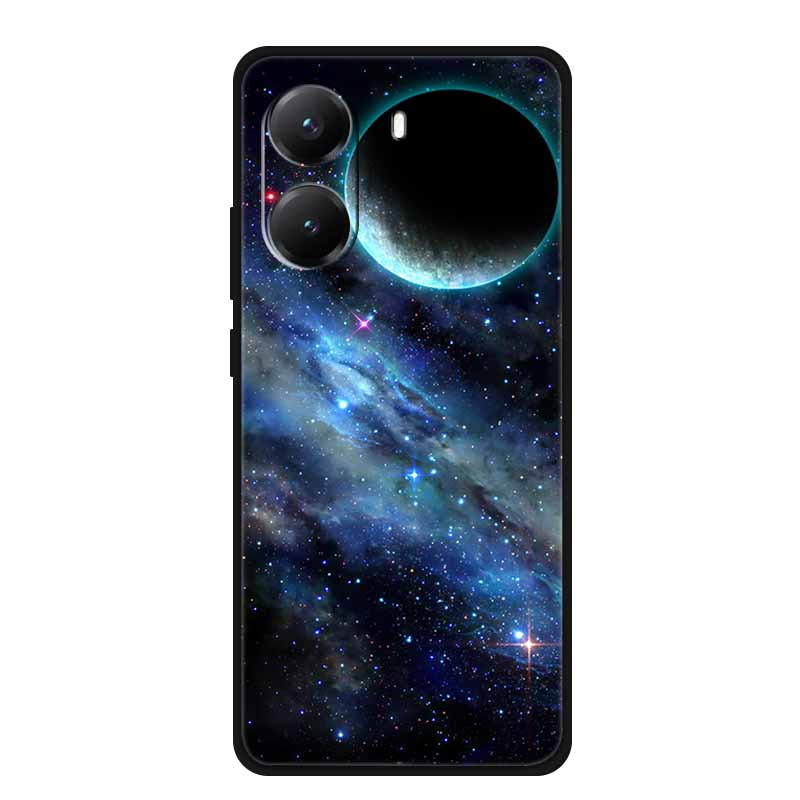 For Poco X7 Pro 5G TPU Silicone Cover Bumper For Xiaomi Poco X7 Pro 2412DPC0AG Shield Funda Moon Space Phone Back Case Coque