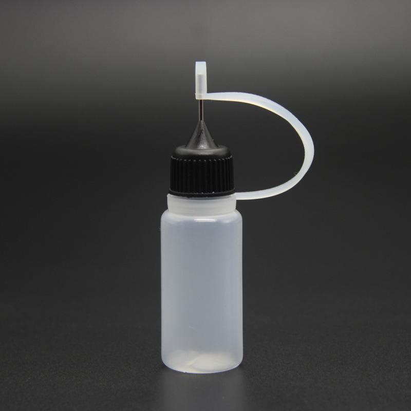New 1/3/5pcs 10ml Plastic Squeezable Needle Bottles Eye Liquid Dropper Sample Drop Can Be Glue Applicator Refillable Bottle