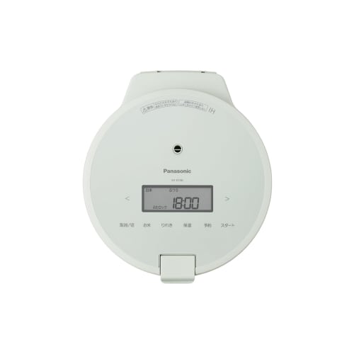 Panasonic Rice Cooker 5 Cups Pressure IH New Life Living Alone Compact Size Lid Dishwasher Safe White SR-R10B-W