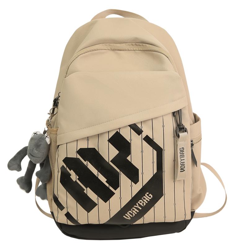 Men Letter Backpack Women Lightweight Large Capacity Backpack