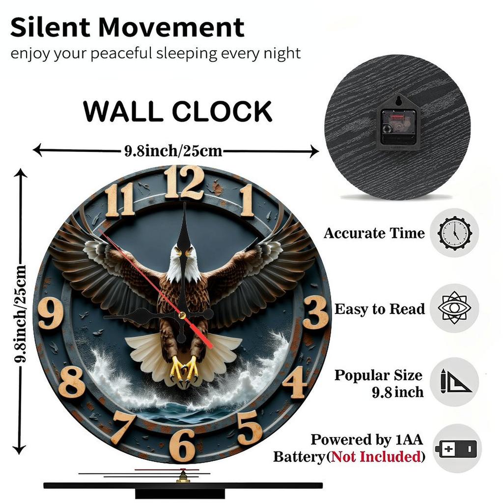 10 Inch Wood Wall Clock As a Thoughtful Keepsake Gift