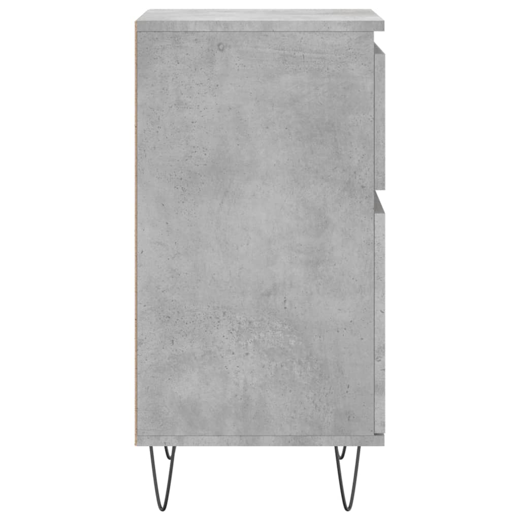 Vidaxl Komoda, Szarość Betonu, 40X35X70 Cm, Materiał Drewnopochodny