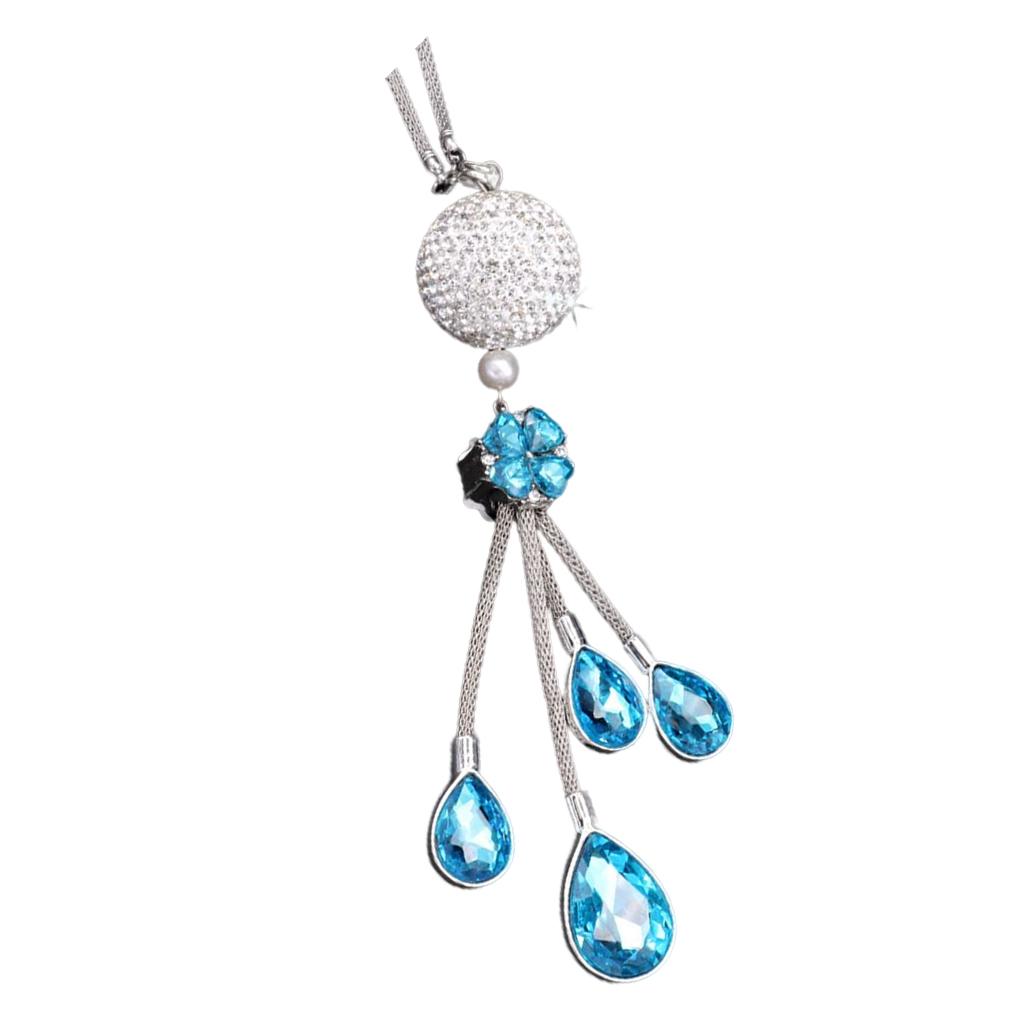 

Подвесной реквизит для зеркала заднего вида автомобиля Изысканные блестящие подвесные декорации синий