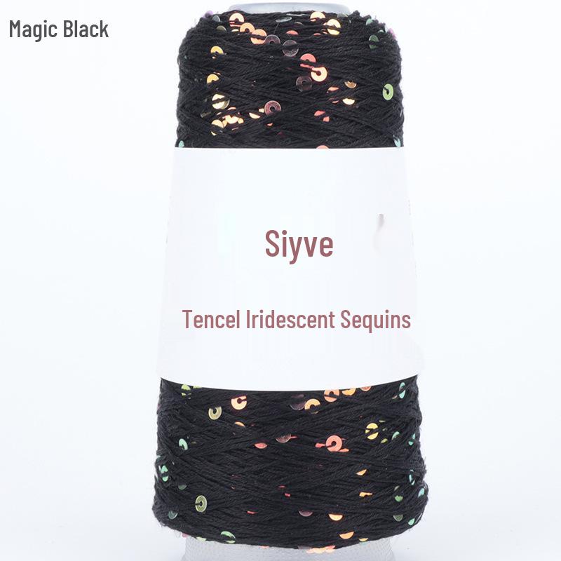 

Si Yue Пряжа Tencel с радужными пайетками - Модная пряжа ручной вязки