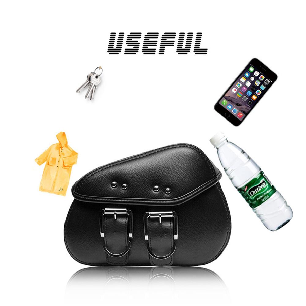 Universelles Mini-Paar Motorrad PU-Leder Seiten-Sattel-Gepäcktaschen Metallschnalle