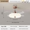 2026 Cream Style Ceiling Fan with Light: Eye Protection, Strong Wind, Invisible Blades for Bedroom, Restaurant, or Study Room