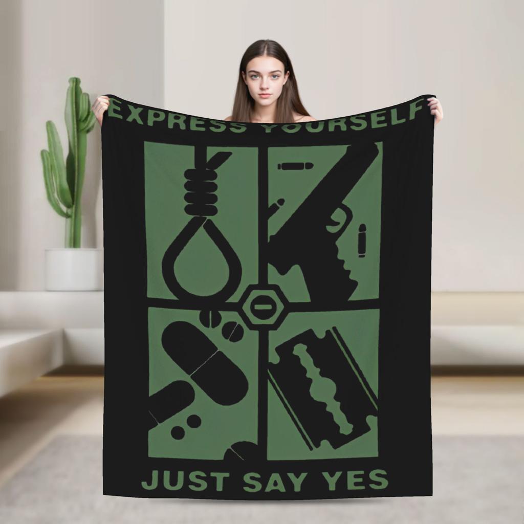Type O Negative Rock Band Blanket Music Album Fuzzy Funny Breathable Throw Blanket for Bedroom Autumn/Winter Office