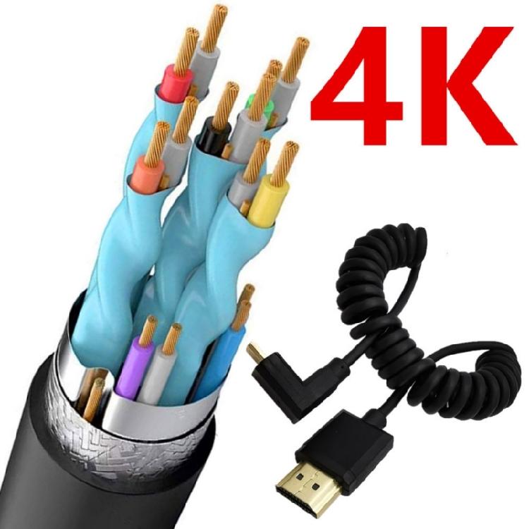 10.2Gbps Micros HDMIs To HDMIs Male Cable with Gold Plate Connectors for Superior Signal Performances and Durability