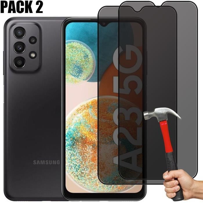 Verres Trempés - BOOLING - Compatible Samsung Galaxy A23 5G - Anti-Espion - Protection 9H - Résistant aux Rayures
