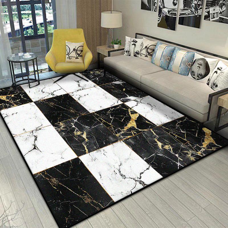 Nordic Geometric Carpet Living Room Luxury Home Decor Sofa Bedroom Rug Children Room Non-slip Washable Soft Floor Mat Bedside