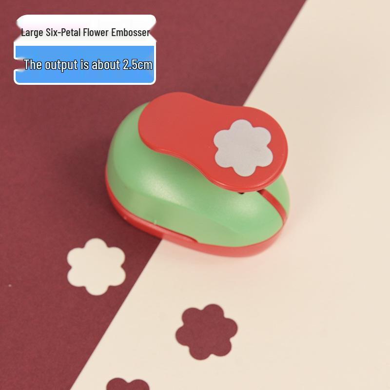 Children's DIY Embossing Machine: Easy Large Flower Punch for Kindergarten Craft and Paper-Cutting Projects