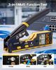 Crimping Tool, RJ45/RJ11/RJ12 Ethernet Crimper, Crimp Tool Kit for 4/6/8-Pin Modular Plugs, with Mini Wire Stripper, 50 Connectors and 50 Boots,