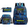 Deformed Zoo Surrounding Primary School Students Schoolbag Trend Starry Sky Backpack Leisure Three-piece Set