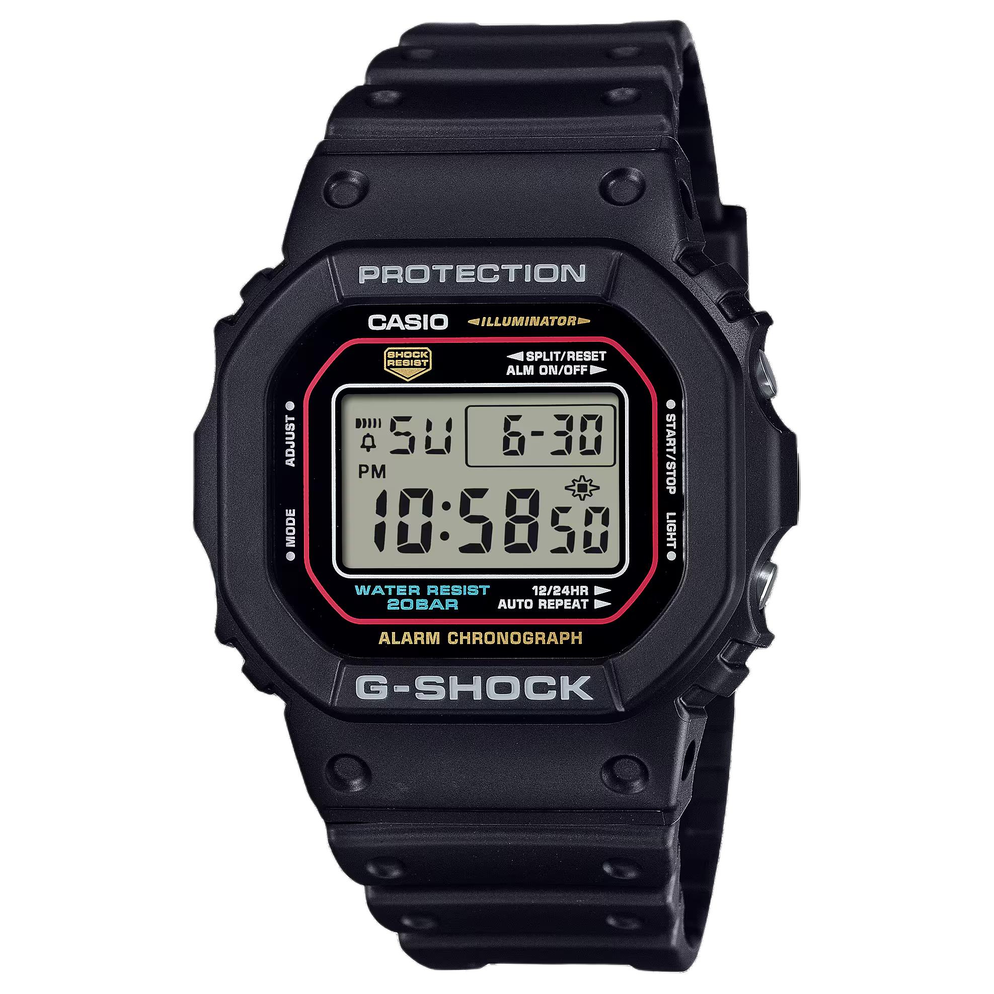 Casio Men's Gray Digital Series Square Waterproof 200M Quartz Movet Resin Strap Watch Unisex Watches Dw-5600Rl-1Pr