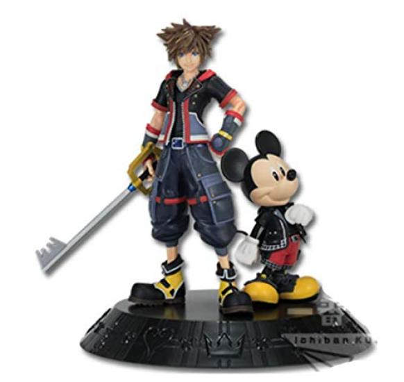

BANPRESTO Ичибан Кудзи KINGDOM HEARTS A Prize Сора Микки Статуэтка Фигурка & белый
