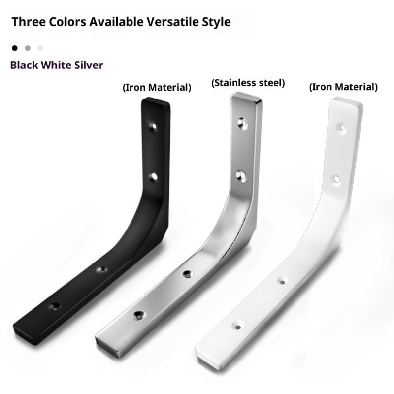 1PC Angle Brackets Industrial Floating L Shelf Bracket Thick Heavy Duty Wall Mounted Shelf