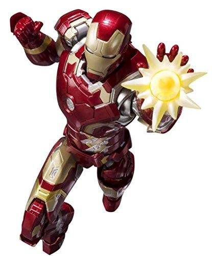 

С.Х.Х.. Figuarts Avengers Iron Man Mark 43 Окрашенная подвижная фигура размером около 155 мм из АБС, ПВХ и дайкаста [Параллельный импорт]