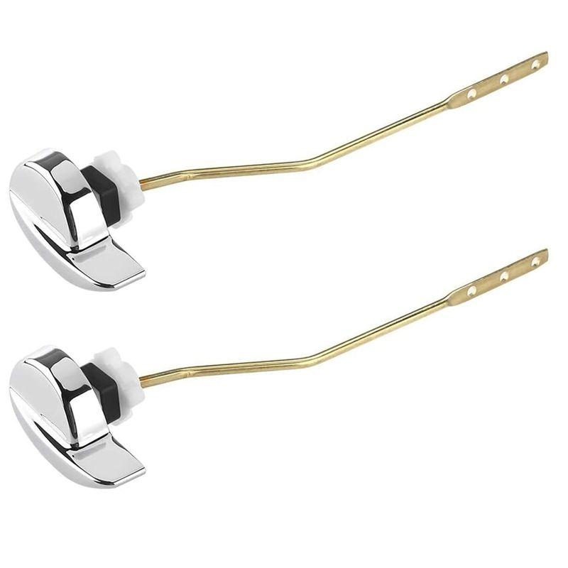 

AEE2-Toilet Tank Flush Lever Handle Universal Side Mount Toilet Handle Replacement Trip Lever Fits Most Toilet