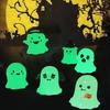 Pumpkin Halloween Ghost Miniatures DIY Ghost Ornament Creative Halloween Luminous Ornament  Desktop
