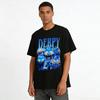 Derpy Blue Cat Graphic Tee Unisex Funny Trendy Loose Fit Casual Daily Wear Top Pure cotton T-shirt