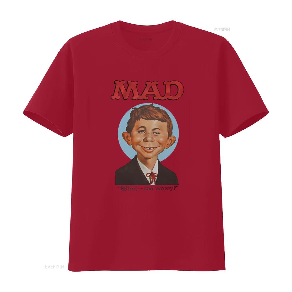 Maglietta Promozionale Unisex Alfred E. Neuman Mad Magazine Vintage 1987 Rara Nuova Taglia L What Me Worry Grafica Leggermente Vintage