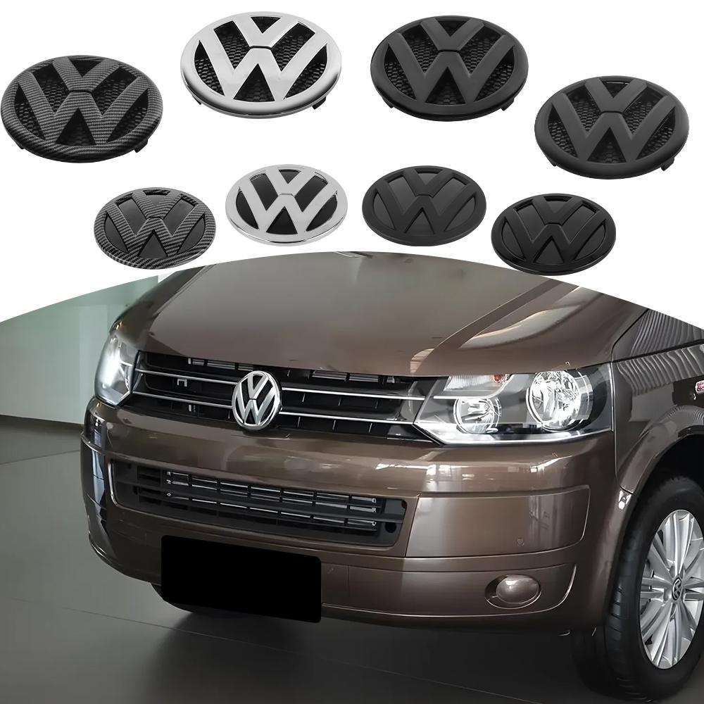 For Volkswagen VW For Volkswagen VW Transporter T5 2010 2011 2012 2013 2015 2014 1/2PCS Car Front Radiator Grille Logo Cover Rear Trunk Stickers