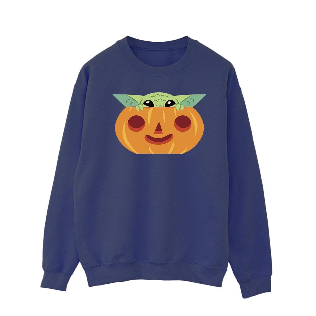 Star Wars Mens Grogu Pumpkin Sweatshirt