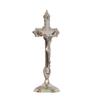 Cross Jesus Christ Statue In Antique Finish- Brass Jesus Christ Cross Table Standing Showpiece Creative Lord Jesus On Holy Cross Brass Statue
