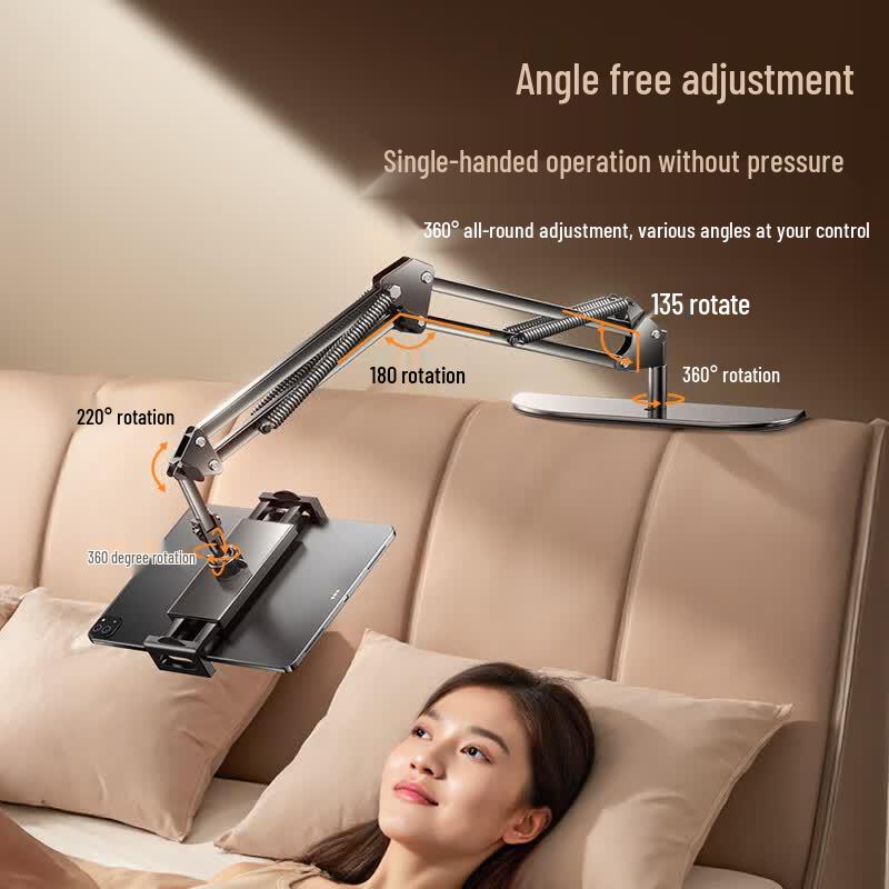 Hidden Clamp Bedside Phone & Tablet Stand