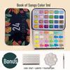 Pearlescent Watercolor Paint - Dunhuang Colors for Chinese Painting & Nail Art, Solid Tinsel.