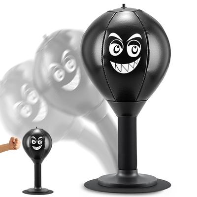 Saco de boxeo de escritorio con ventosa, para liberar el estrés, divertido y resistente balón antiestrés para escritorio de oficina, ideal para adultos y niños. Regalos de Navidad.