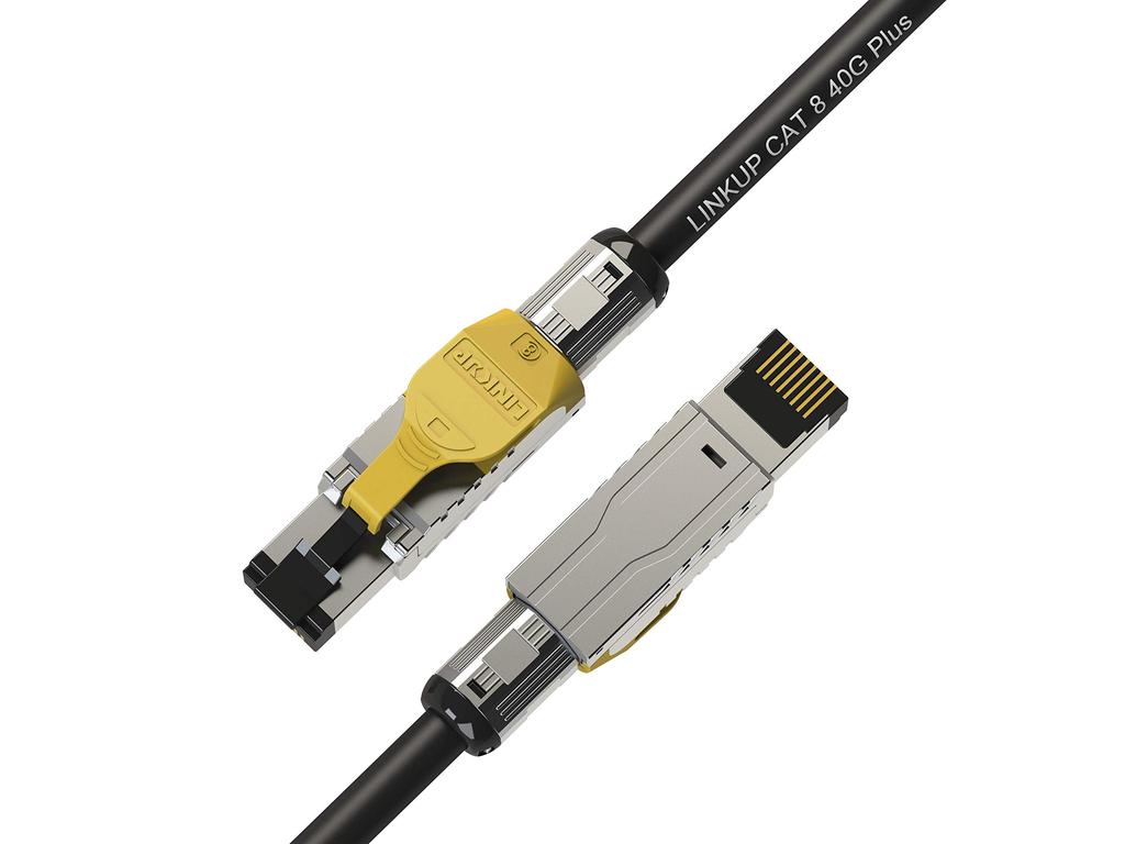Cat8-Ethernet-Patchkabel, 4 Paare, 22 AWG, abgeschirmtes Einzeldrahtkabel, 2000 MHz, bis zu 40 Gbit/s, zukünftiges Ethernet-LAN-Netzwerk der 5. Generation, 40G-Strukturdraht