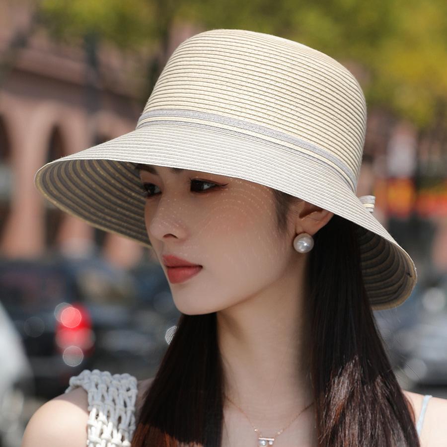 Sun Hat Women's Straw Hat Summer Beach Holiday Big Brim Sunhat