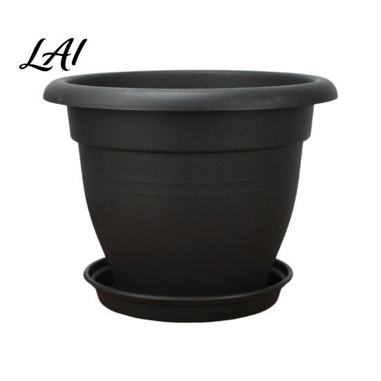Outdoor Yard Plant Holders Round Flower Pot Lightweight Pot with Drainage Modern Herb Planters for Home Holes Planter Indoor And Plants UV Resistant